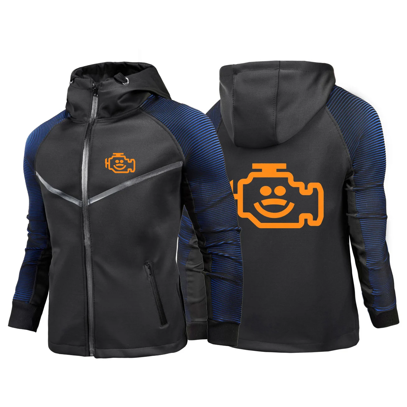 Mechanic Auto Repair Check Engine Funny Men's Spring and Autumn Outdoor Casual Motorcycle High Quality Sports Jacket Hoodies