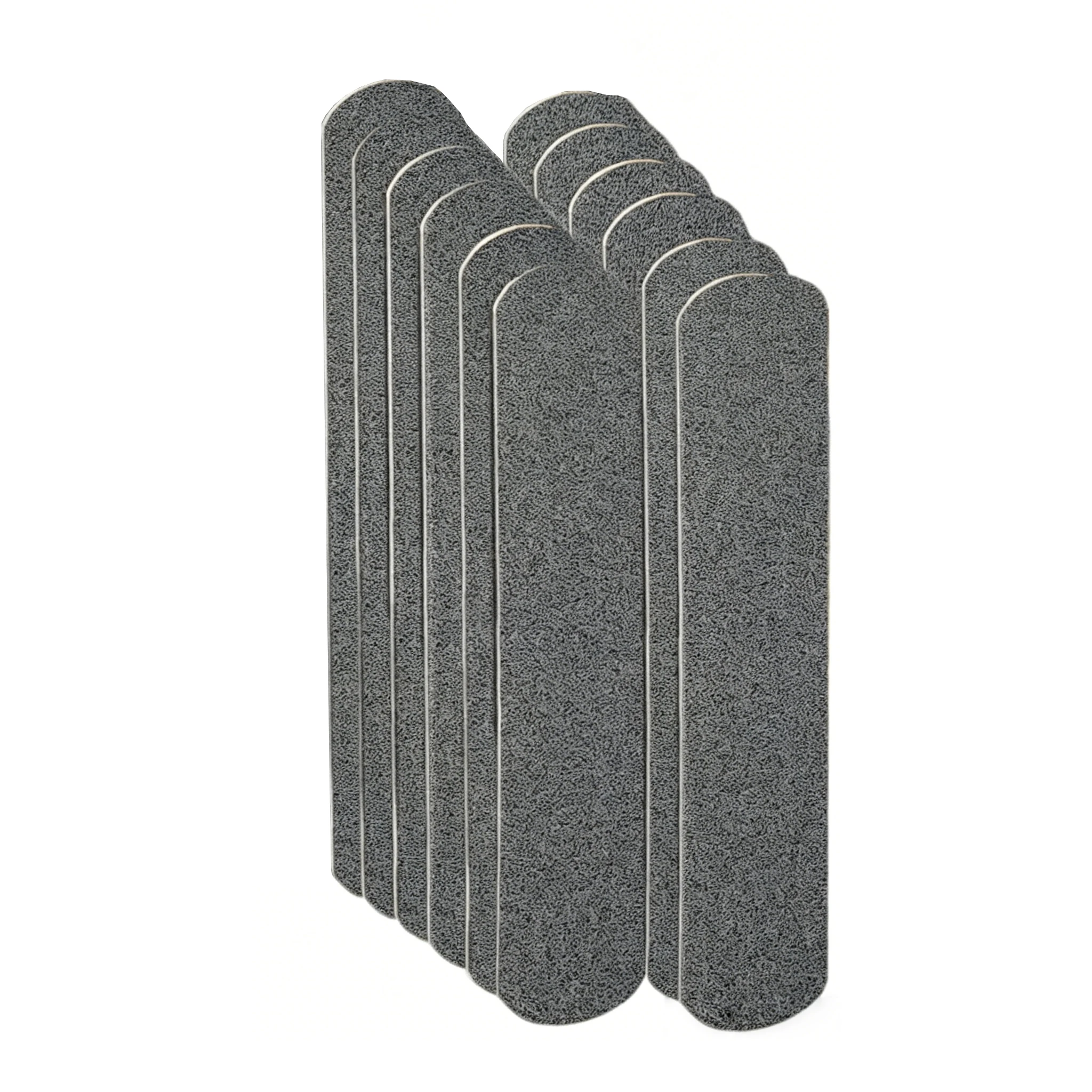16 Pieces of Outdoor Stair Tread Anti-Slip Tape, 4cm X 33cm, No Cutting Required, Self-Adhesive, Gray, Anti-Slip Tape for Indoor/Outdoor Stairs, Steps, Boats, Stair Treads, Safety Anti-Slip Tape
