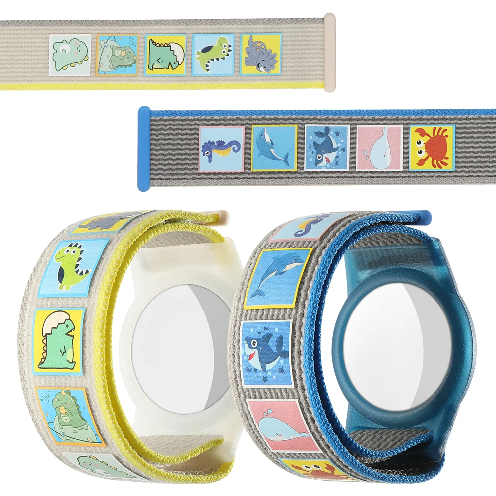 for Airtag Holder Wristband New Waterproof Kids Nylon and TPU Case Bracelet Children for AirTags Case Watch Band