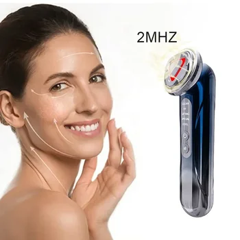 Multifunctional Heat Microcurre 2Mhz RF Radio Frequency Therapy Facial Massage Lift Skin Tighten and Anti Aging Face Device