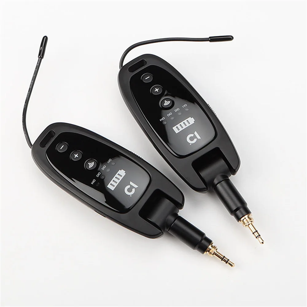 SHIDU UHF Wireless Guitar Transmitter and Receiver with 3.5/6.5mm Plug for Electric Instruments Guitar Bass Amplifier PA System