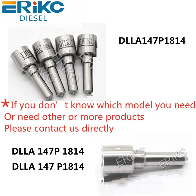 

ERIKC 4 Pcs DLLA147P1814 Diesel Engine Parts Nozzle DLLA 147P 1814 OEM 0 433 172 107 Sprayer 0433172107 for Injector 0445120153