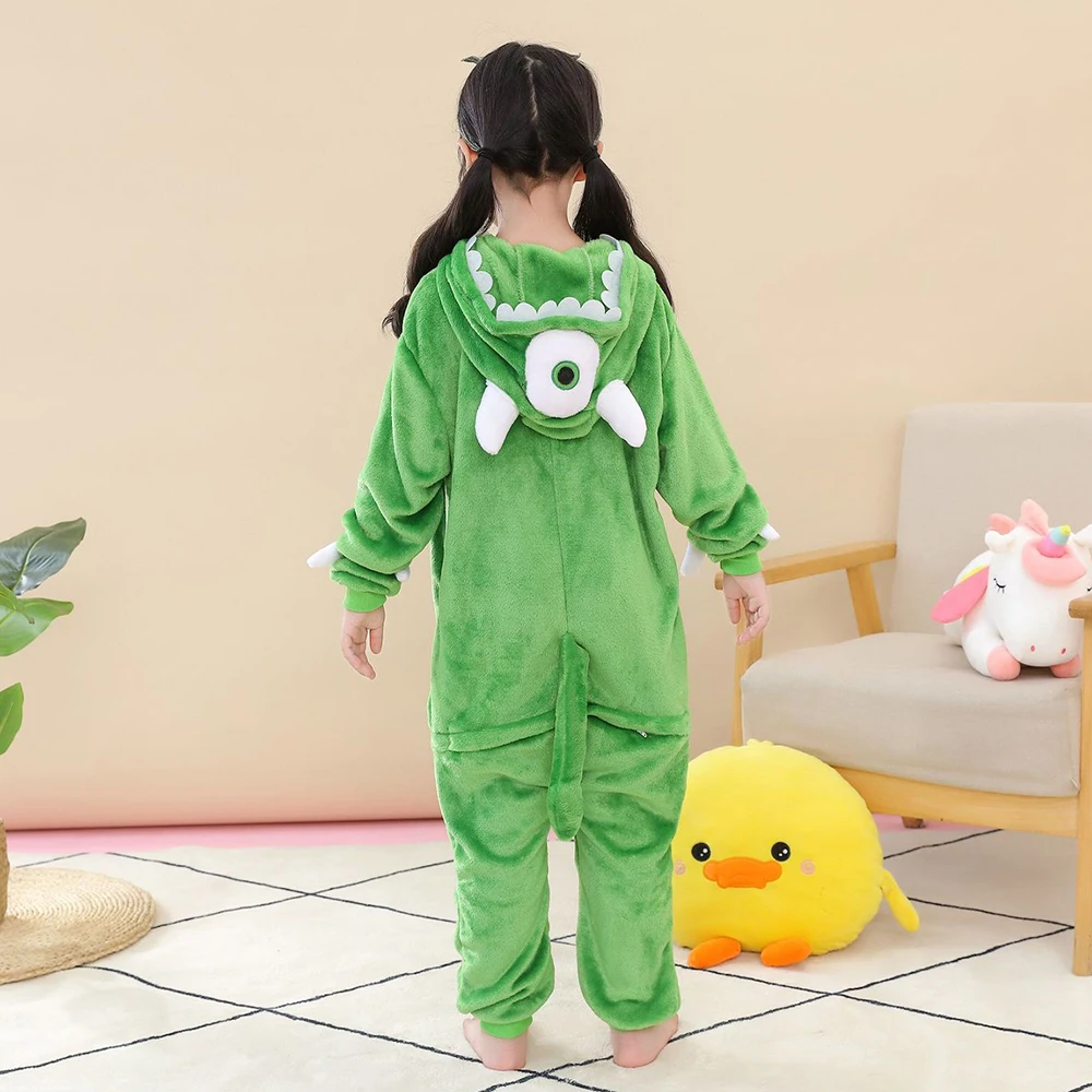 Kigurumi Adults Onesies Matching Family Pajamas Sets Hooded One-Piece Jumpsuit Homewear Halloween Party Anime Cosplay Costumes