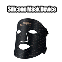 LED Color Light Beauty Mask Row Lamp Four Color Spectrometer Red And Blue Light Facial Mask Photon Silicone Mask