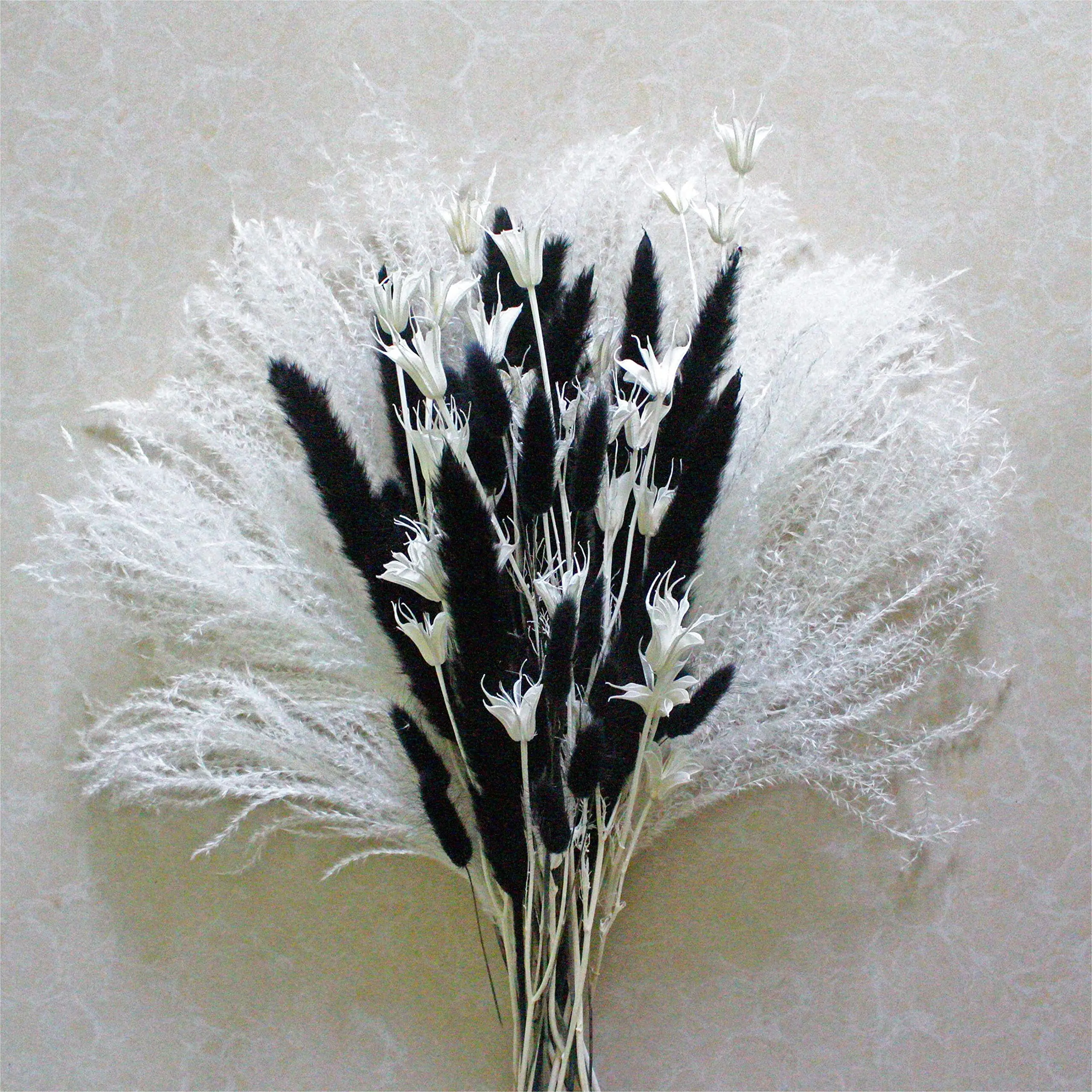 

Pampas Boho Chic Dried Flower Bouquet - Stunning Arrangement for Vase or Gifting,Perfect as Wedding Decor or Home Accent Piece