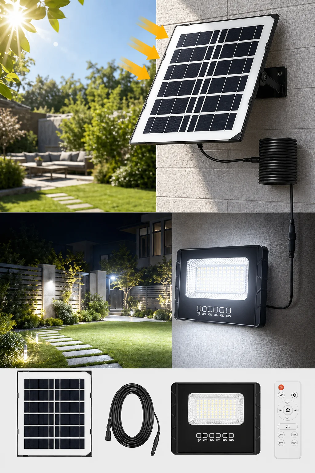 LED Solar Light Remote Control DC5V IP67 Waterproof Solar Charging Automatically Charging 5 Meters Copper Wines  Tempered Glass