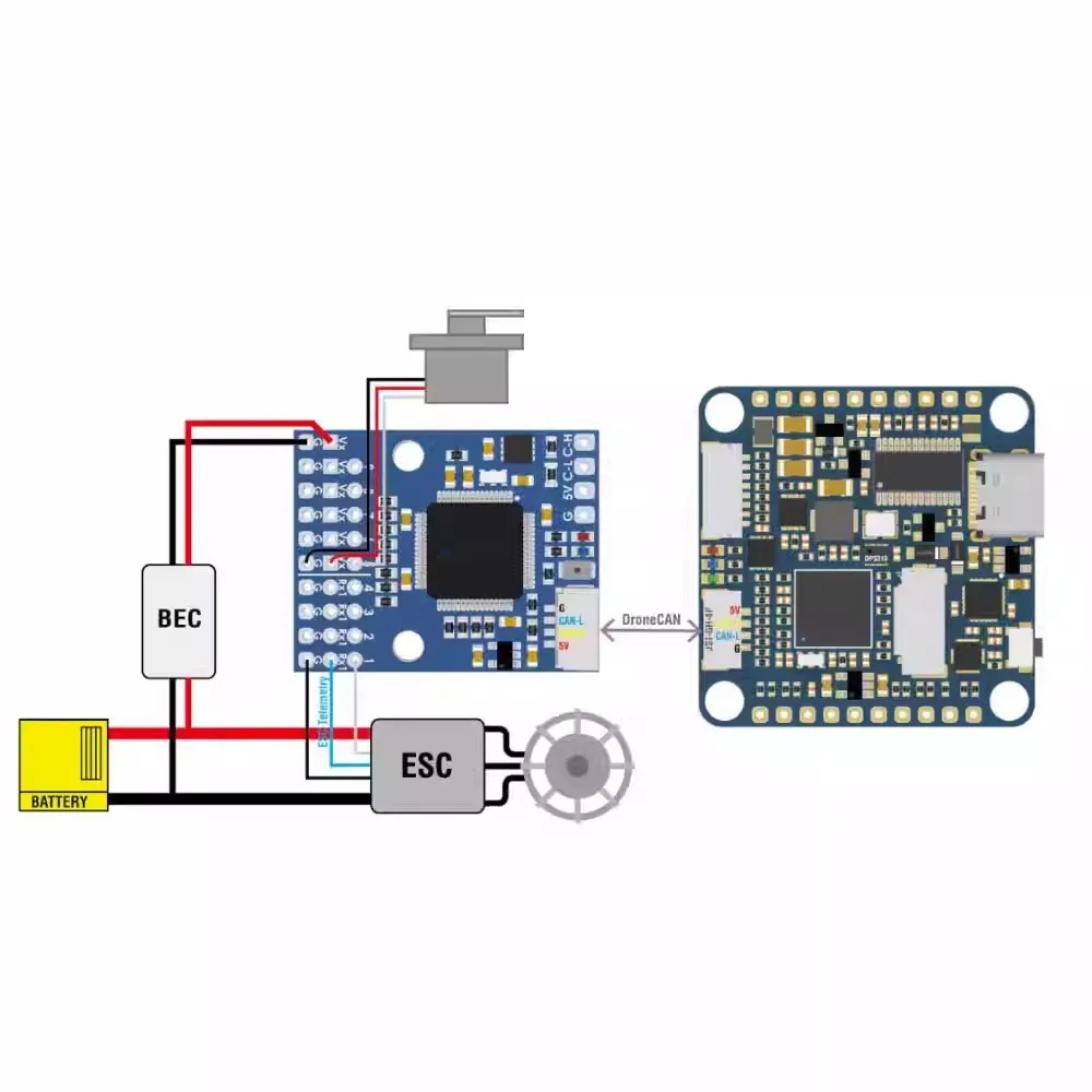 MATEK CAN-L4-PWM Konverter AP_PERIPH DRONECAN ZU PWM A DAPTER Für FPV RC Drone