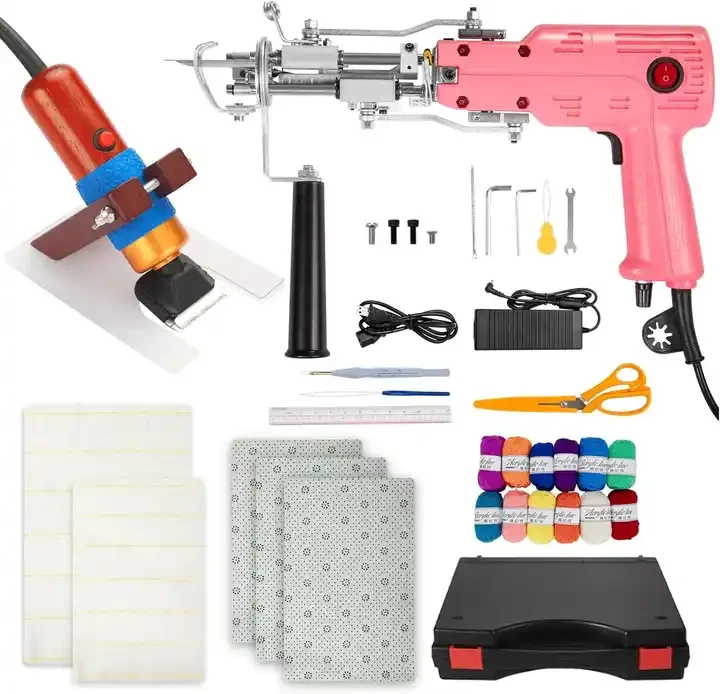 Wholesale 2 in 1 Tufting Gun for Rug Electric Carpet Sewing Embroidery Machine Electric Carpet Weaving Flocking Machine