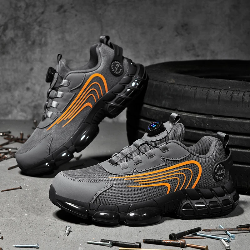 Safety Shoes Anti-Crush And Piercing Construction Site Essential Fashionable Workwear Footwear