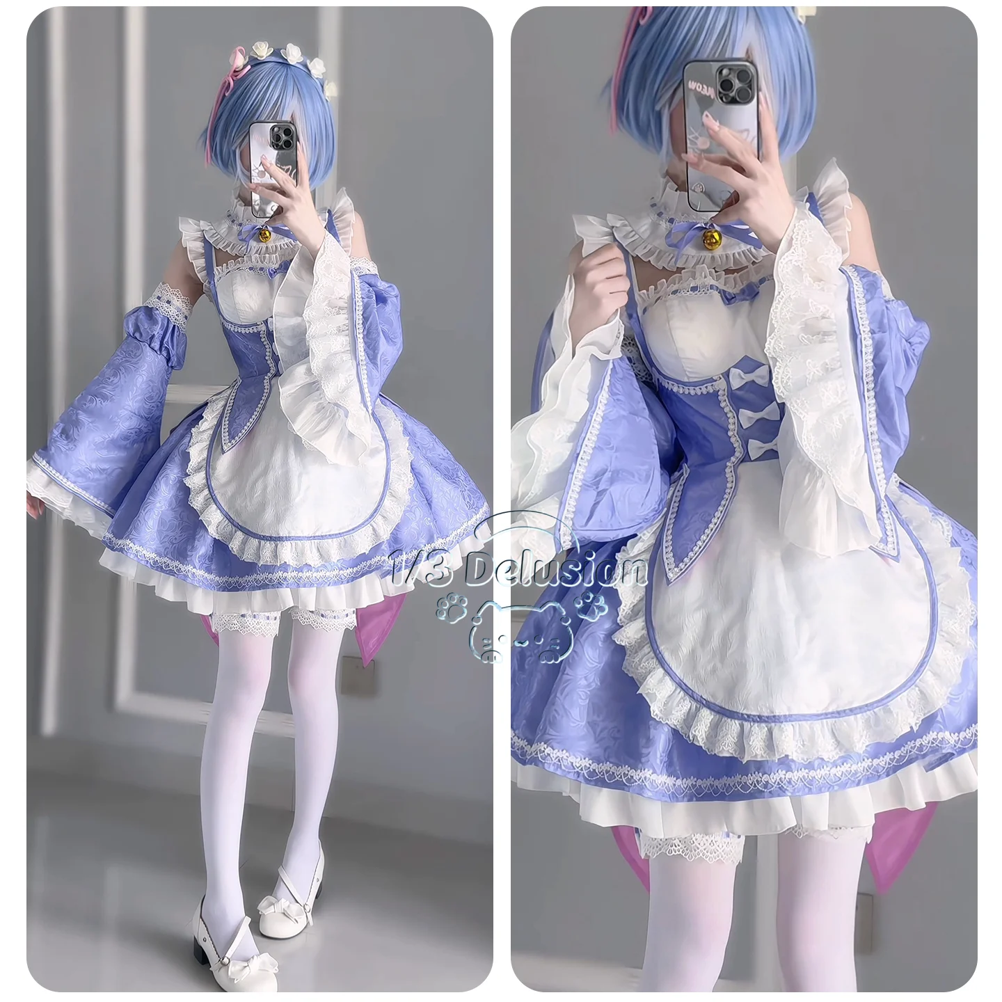 Disfraz de Cosplay de Rem de R - Anime Cosplay Re Zero reseña y precio