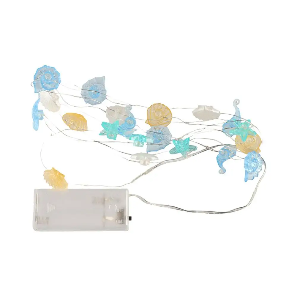 Waterproof Ocean Fairy Lights Sea Animals Hippocampus Ocean String Light 2m 20LED Warm White Starfish String Lights