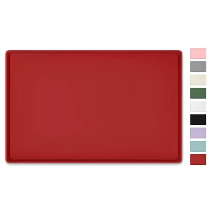 

NPOOYI Silicone Art Mat for Crafts, Waterproof Non-Slip Painting Mat for with Raised Sides, Protects Surfaces Perfectly for Cra
