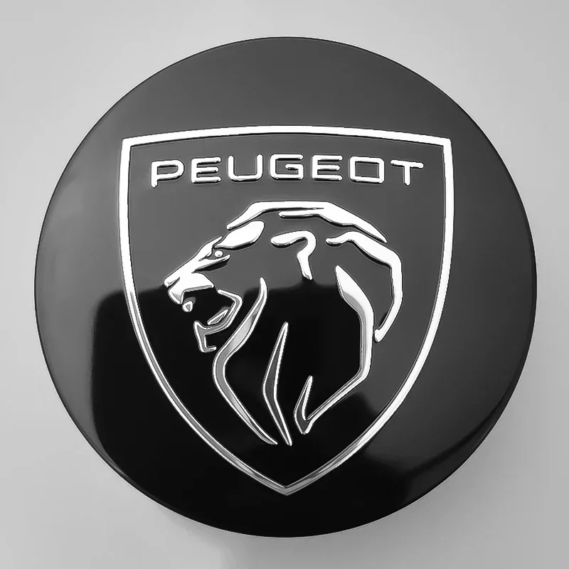 푸조 206 307 308 3008 207 208 407 408 508 2008 5008 107 106 60mm 자동차 휠 허브 캡 자동차 엠블럼 타이어 센터 커버 배지