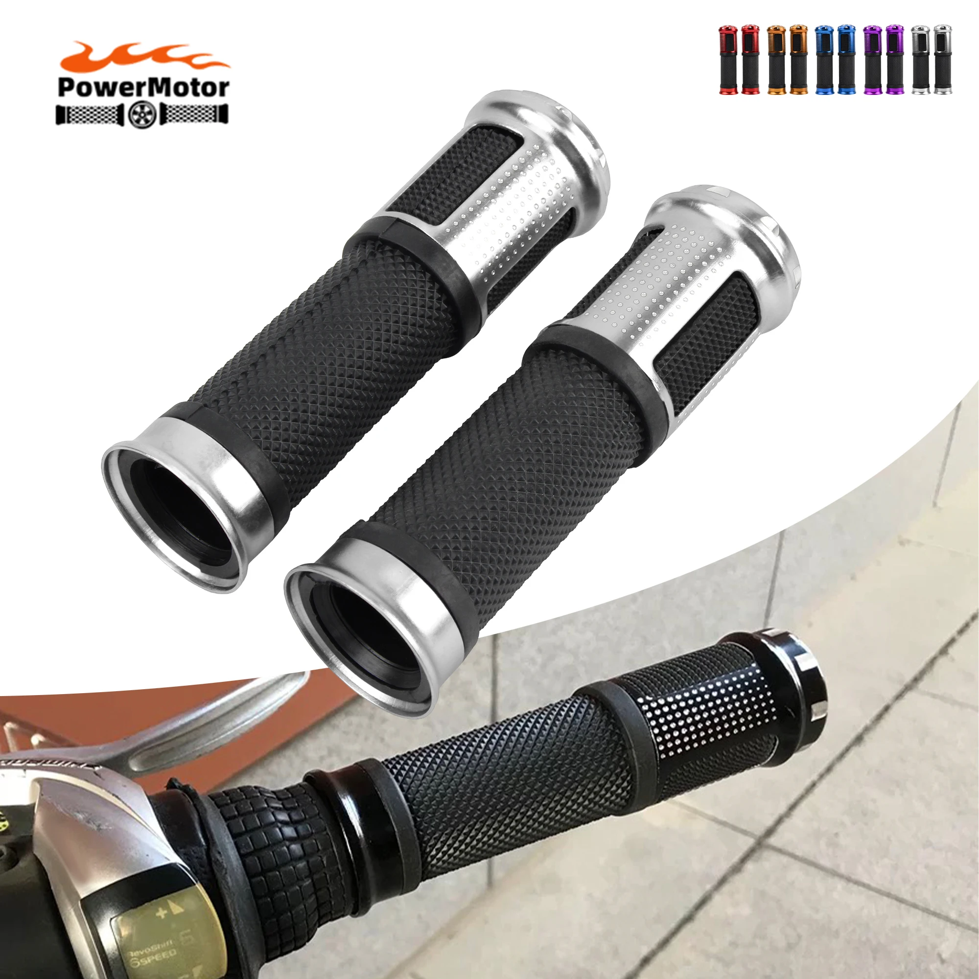 

1 Pair Universal Motorcycle Throttle Handle For Enduro DirtBike Scooter Cafe Racer CNC Aluminum Alloy Handle Modification Parts