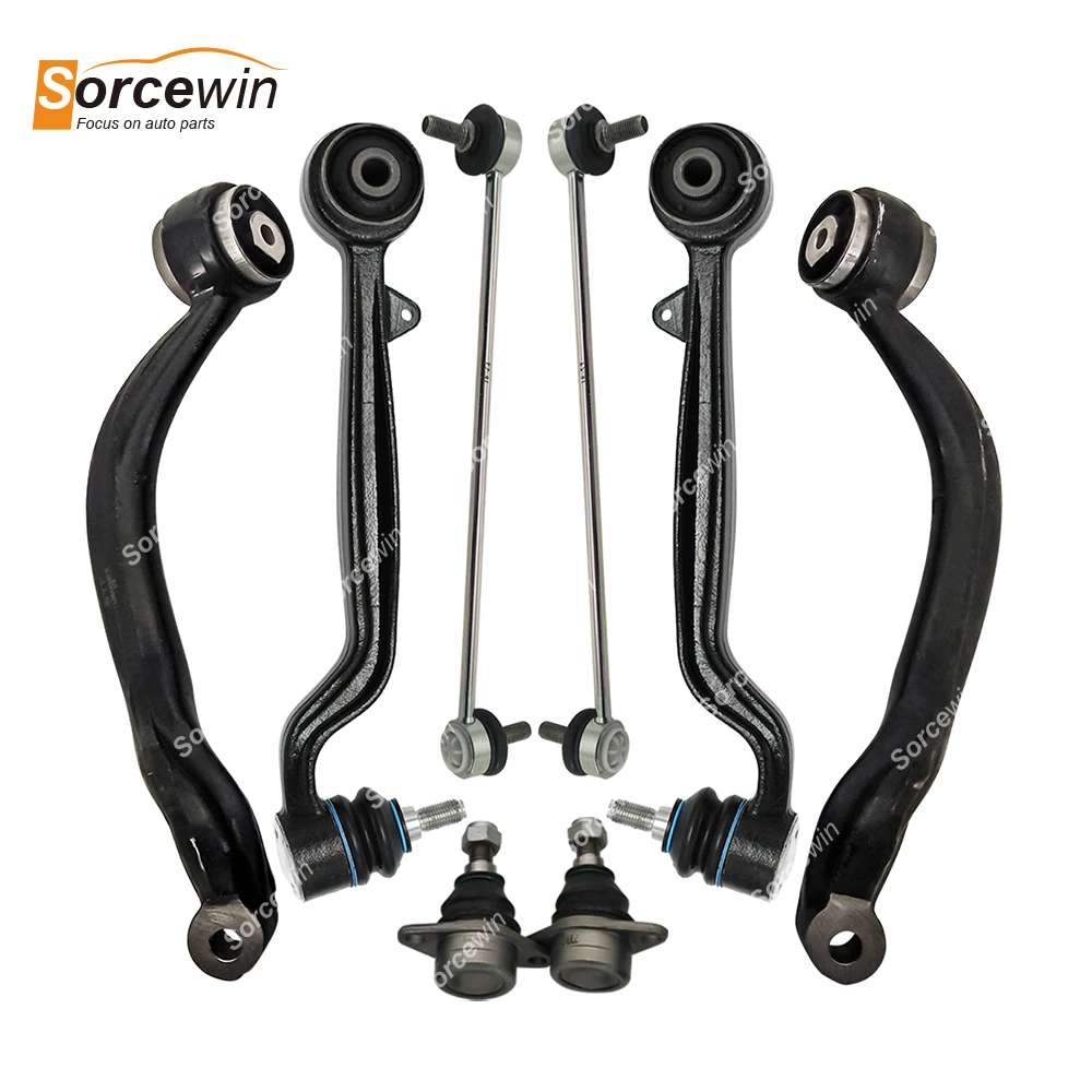 

For LAND ROVER RANGE ROVER 3 L322 Auto Parts Car Front Suspension Parts 8 Pcs Control Arms Kit Ball Joint Assembly LR018343
