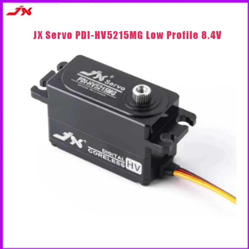 JX Servo PDI-HV5215MG Low Profile 8.4V 15kg Digital Coreless Metal Gear Servo for 1/8 1/10 RC Car Boat Robot
