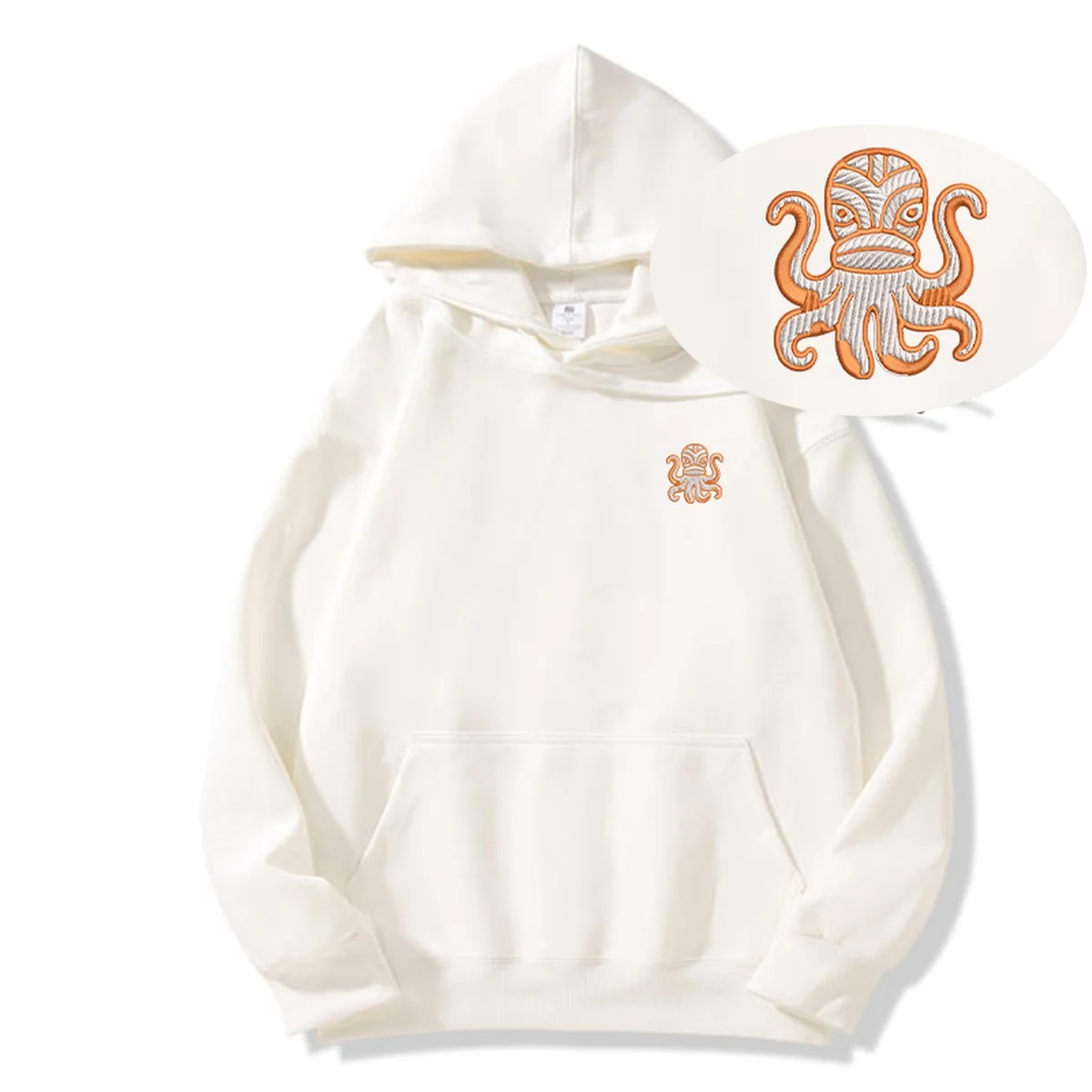 

Luxury Tiki Art Embroidery Hoodie Streetwear - sudadera hombre nuevo en sudaderas Camping & Hiking Embroideried Pullover Hoodies