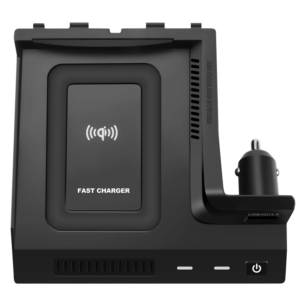 

A81R-Professional Car Fast Wireless Charger Plate for Mercedes Benz C-Class W205 GLC-Class X253 AMG C43 C63 15-21 QI Phone Charg