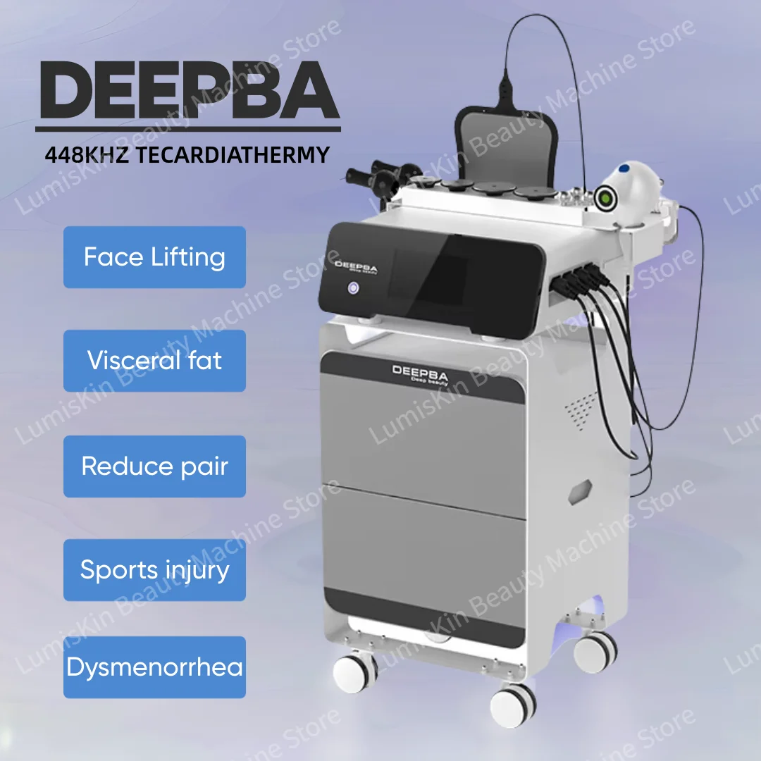 

2025 портативный 448 кГц RF-технология CET RET Tecar терапевтический аппарат для похудения и облегчения боли, устройство для подтяжки кожи