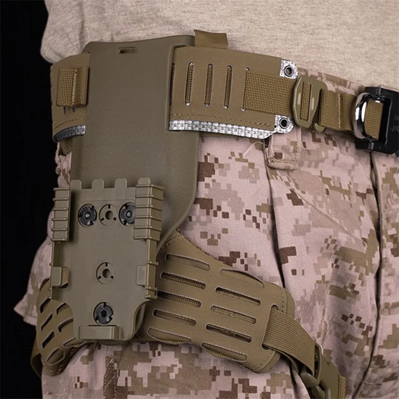 Drop Leg Holster Mount Modular Quick Lock System MOLLE Panel Compatible Airsoft Duty Gear Adapter ARC RTI DUTY Mount Accessories