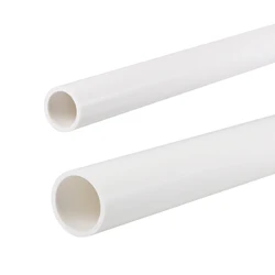 Long 35cm Outer Diameter 20/25/32mm PVC White Pipe Fish Tank Aquarium Tube Garden Irrigation Watering Fittings Rigid Round Pipe