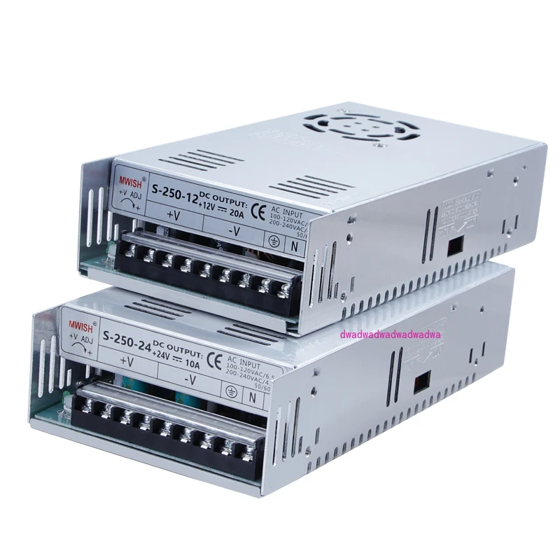 S-250-12V20A24V10A monitoring centralized power supply transformer 220V to low voltage switching power supply box