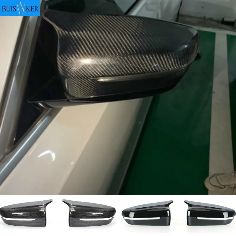 Carbon Fiber Exterior Side Rearview Mirror Cover Trim For BMW 3 4 5 7 8-Series G20 G21 G28 G11 G12 G14 G15 G16 G30 G31 G38 G22