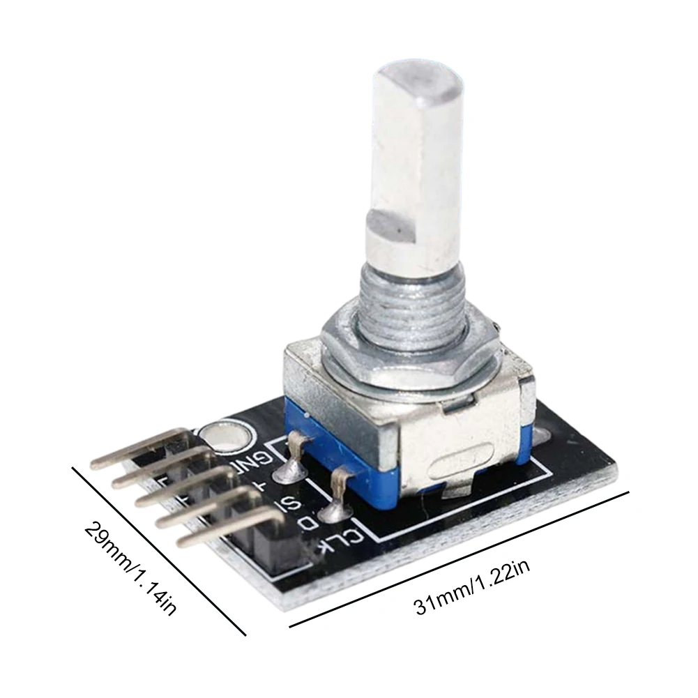 1-8 pces KY-040 módulo codificador rotativo de 360 graus com tampa do botão 5v módulo de placa de desenvolvimento de interruptor de sensor de tijolo para arduino