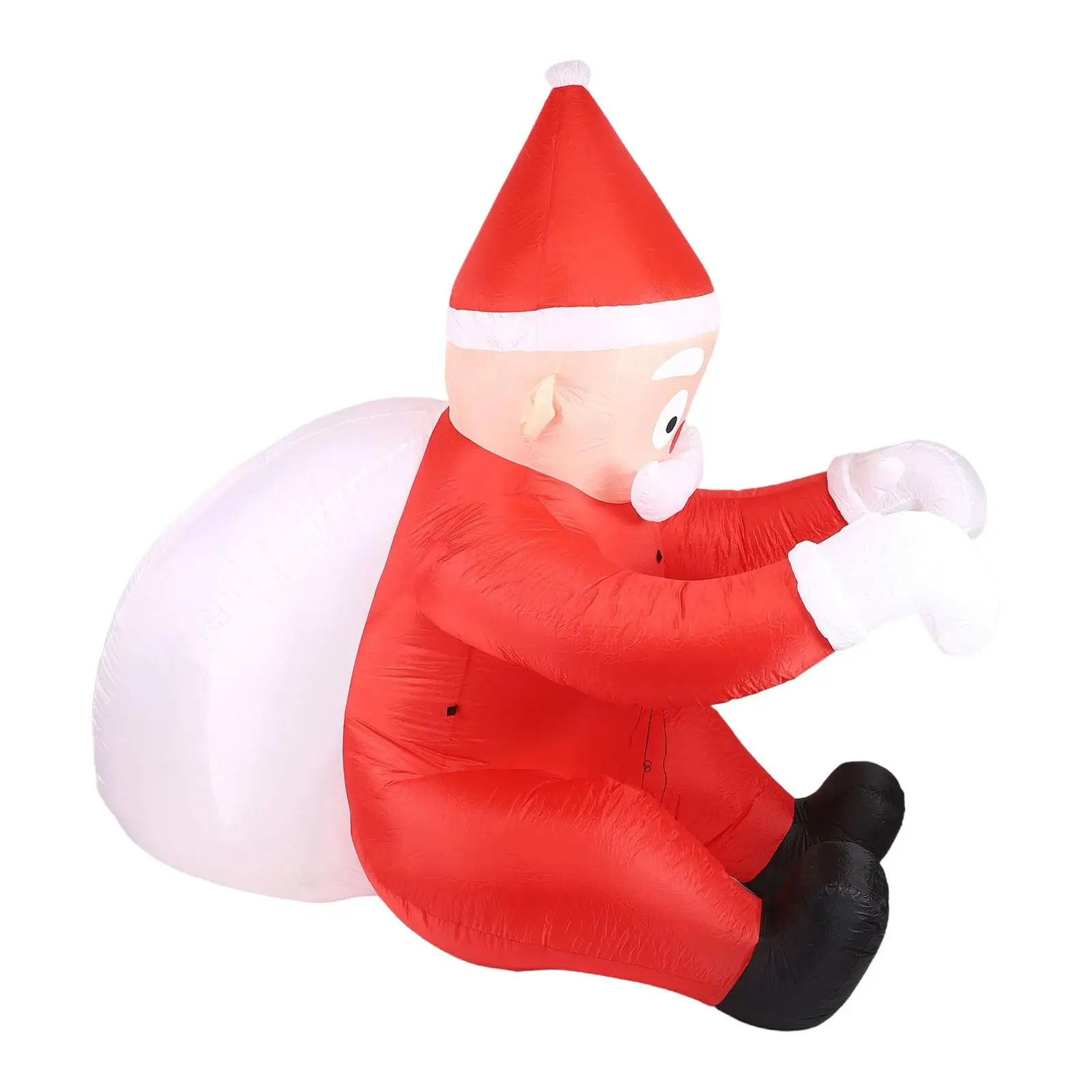 

Надувной Дед Мороз для фотосессий, рождественское украшение, декор для балкона, вечеринки, Дед Мороз с подарочным мешком