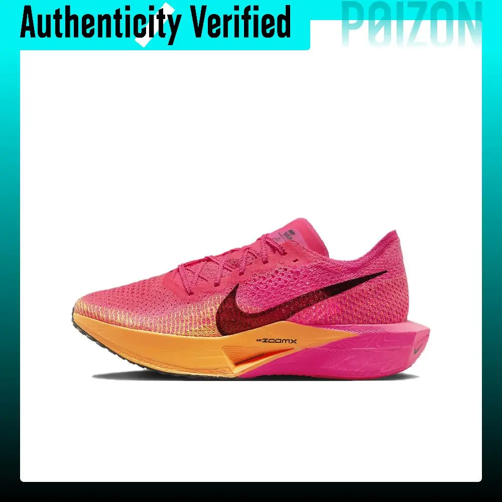 Nike ZoomX Vaporfly Next% 3 Running Shoes Men's Low-top Pink/Yellow DV4129-600
