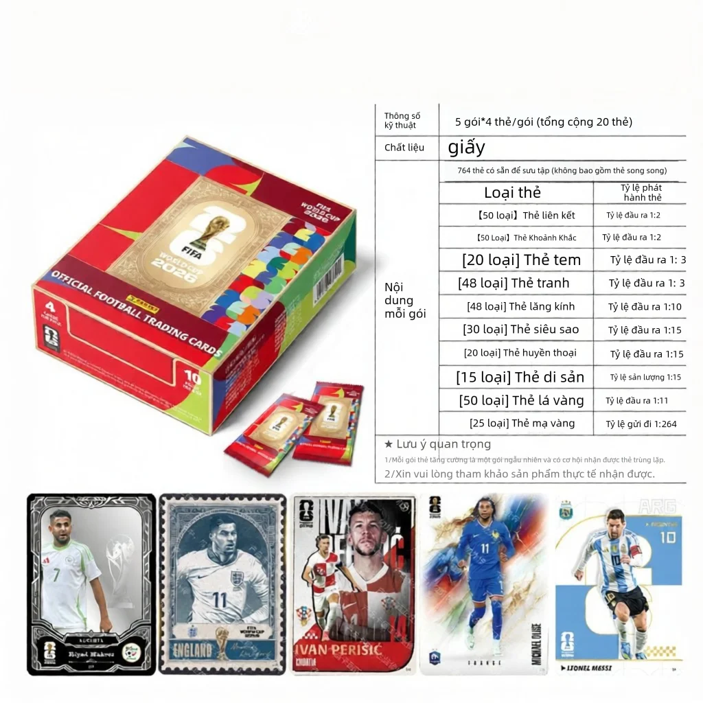 KAYOU | Bộ Sưu Tập Thẻ Bóng Đá Thế Giới 2026 Chính Hãng