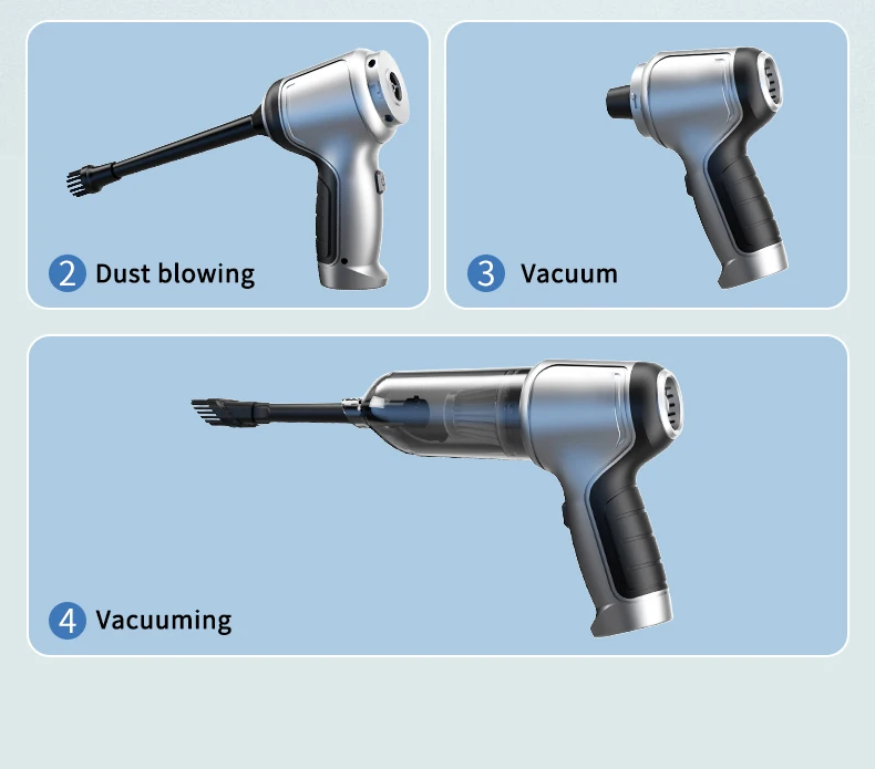 15000Pa Wireless Car Vacuum Cleaner Strong Suction Handheld Auto Vacuum Home & Car Dual Use Mini Vacuum Cleaner Home Appliance