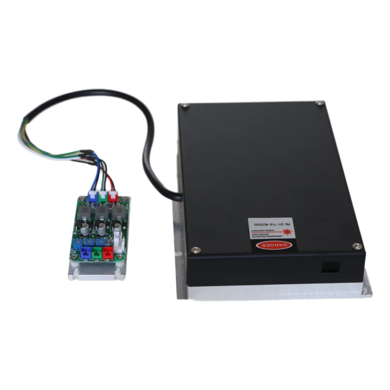 Full Color RGB 718-20W Laser Module R638nm@4.5W G525nm@5W B455nm@9W TTL/Analog Laser Lamp for Entertainmen