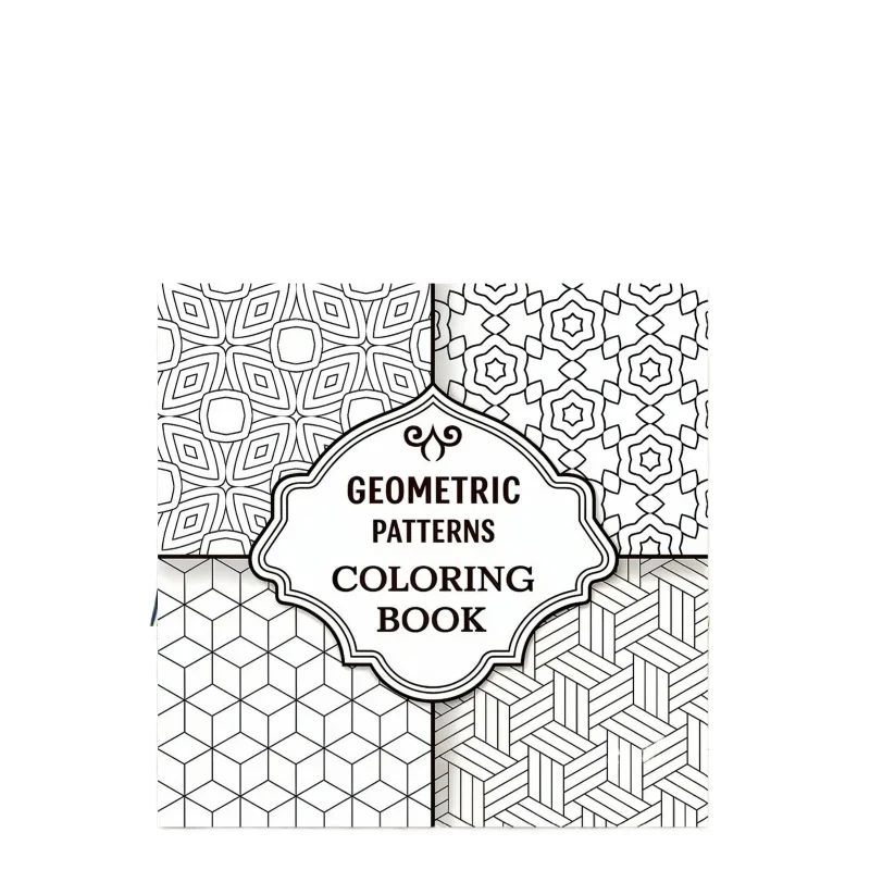 New Popular Geometric Pattern Coloring Book, Easy Graffiti Drawing Notebook for Adults