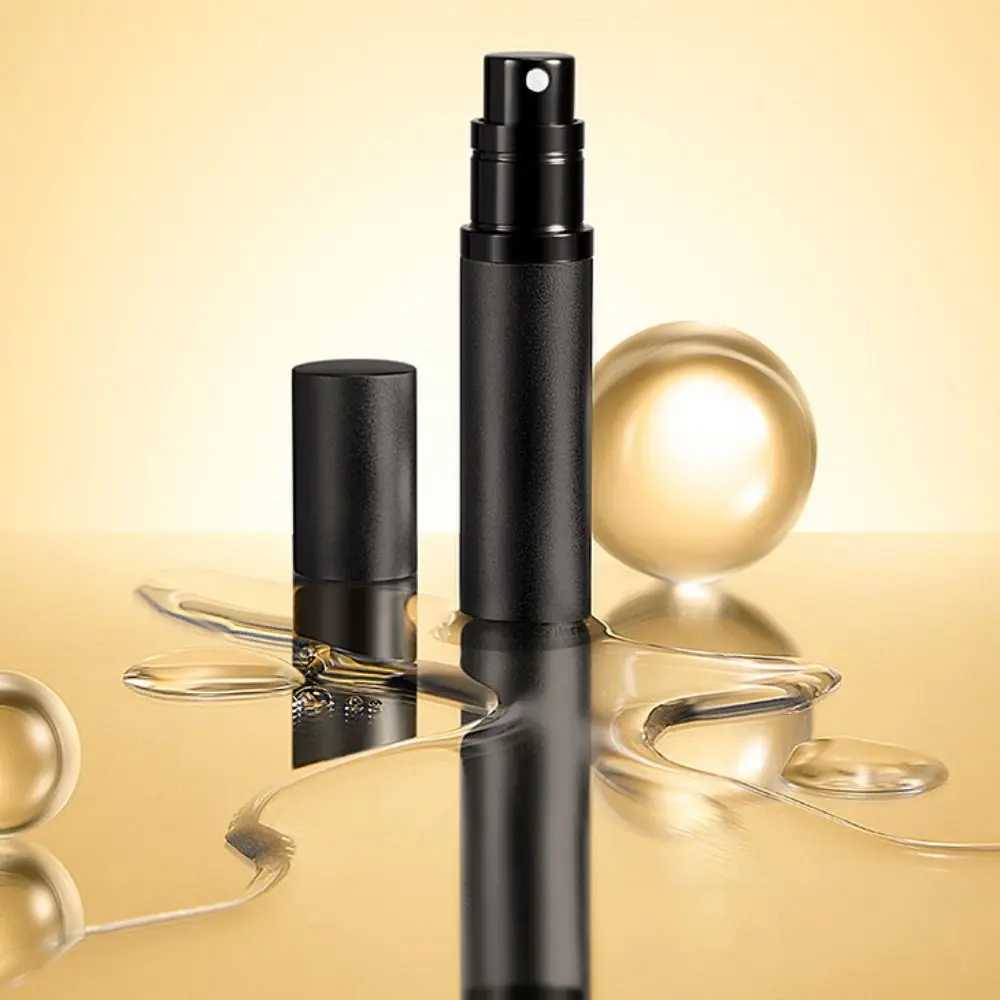 حاوية سائلة رذاذ عطر محمولة 5 مل لمستحضرات التجميل والسفر رذاذ ألومنيوم صغير الكحول زجاجة فارغة قابلة لإعادة الملء