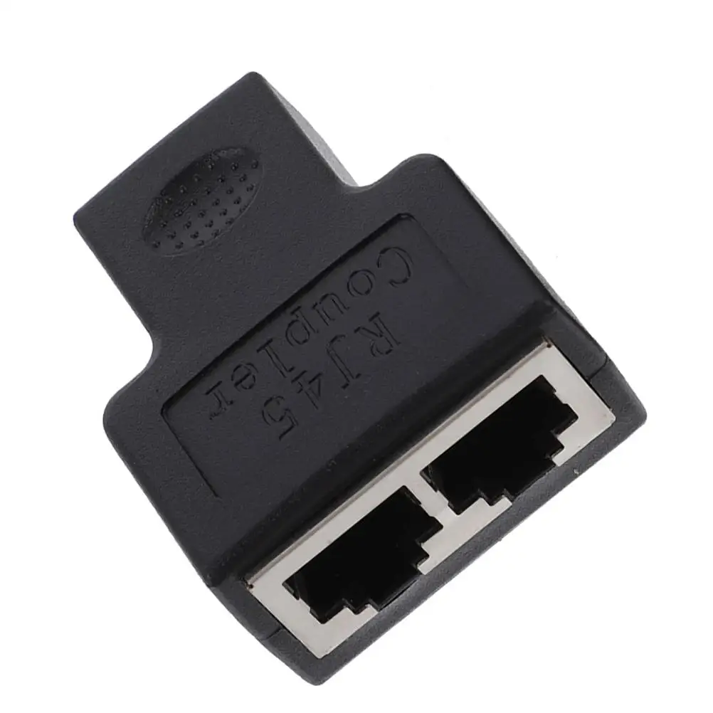 

Splitter Adapter Gold plated Cable 1 to 2 Port Splitter Connectors Ethernet Coupler Network Accessories