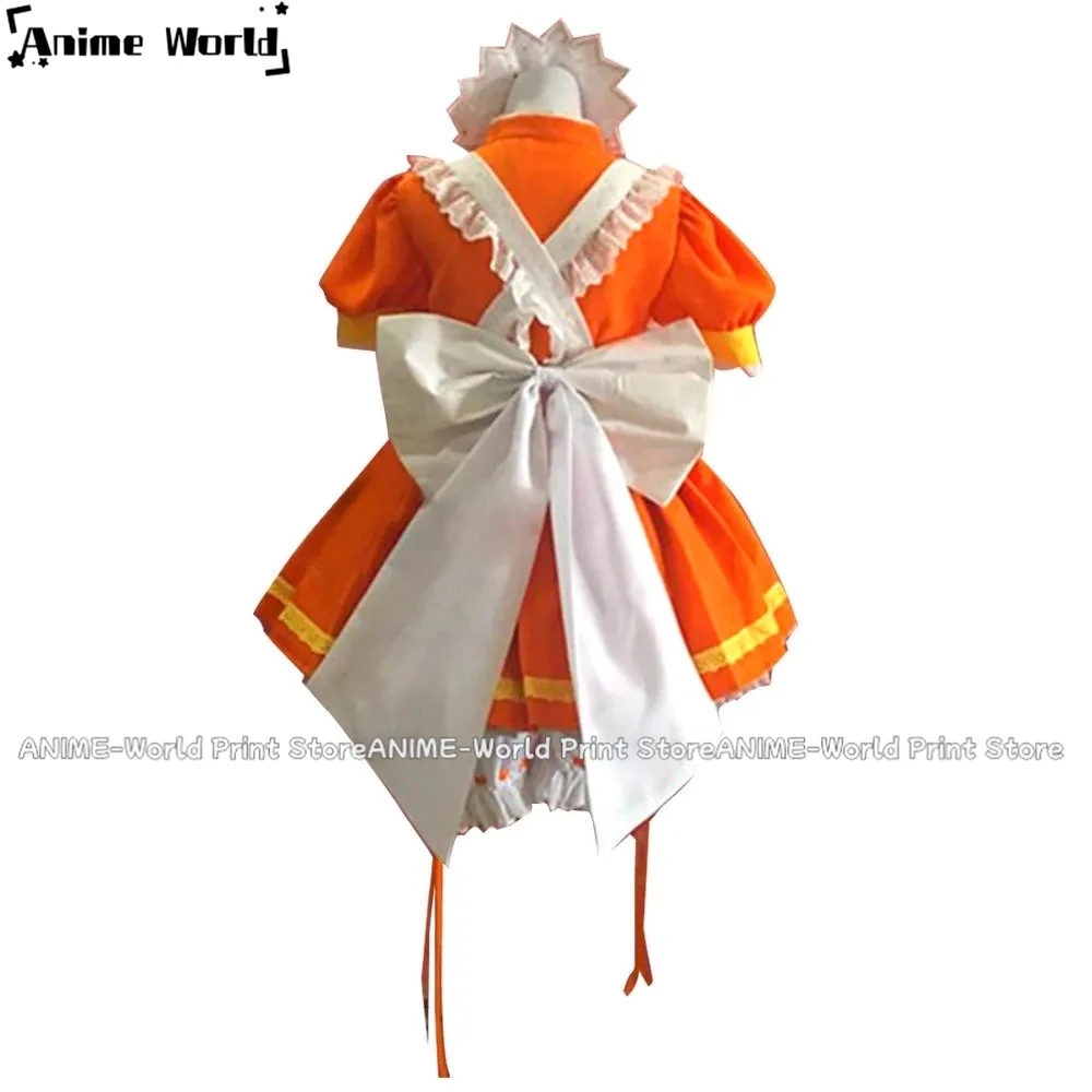 《Custom Size》Anime Tokyo Mew Mew Pudding Fong Maid Cosplay Costume Any Size