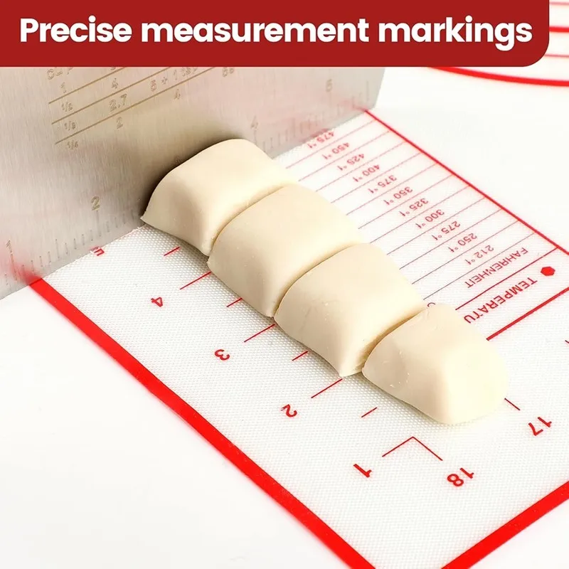 【FLASH-SALE!】Multi-Purpose Silicone For Baking Mat-Non-Stick, Heat Resistant 40X50cm-For Rolling Dough-Kitchen Tool-Ideal For Ba