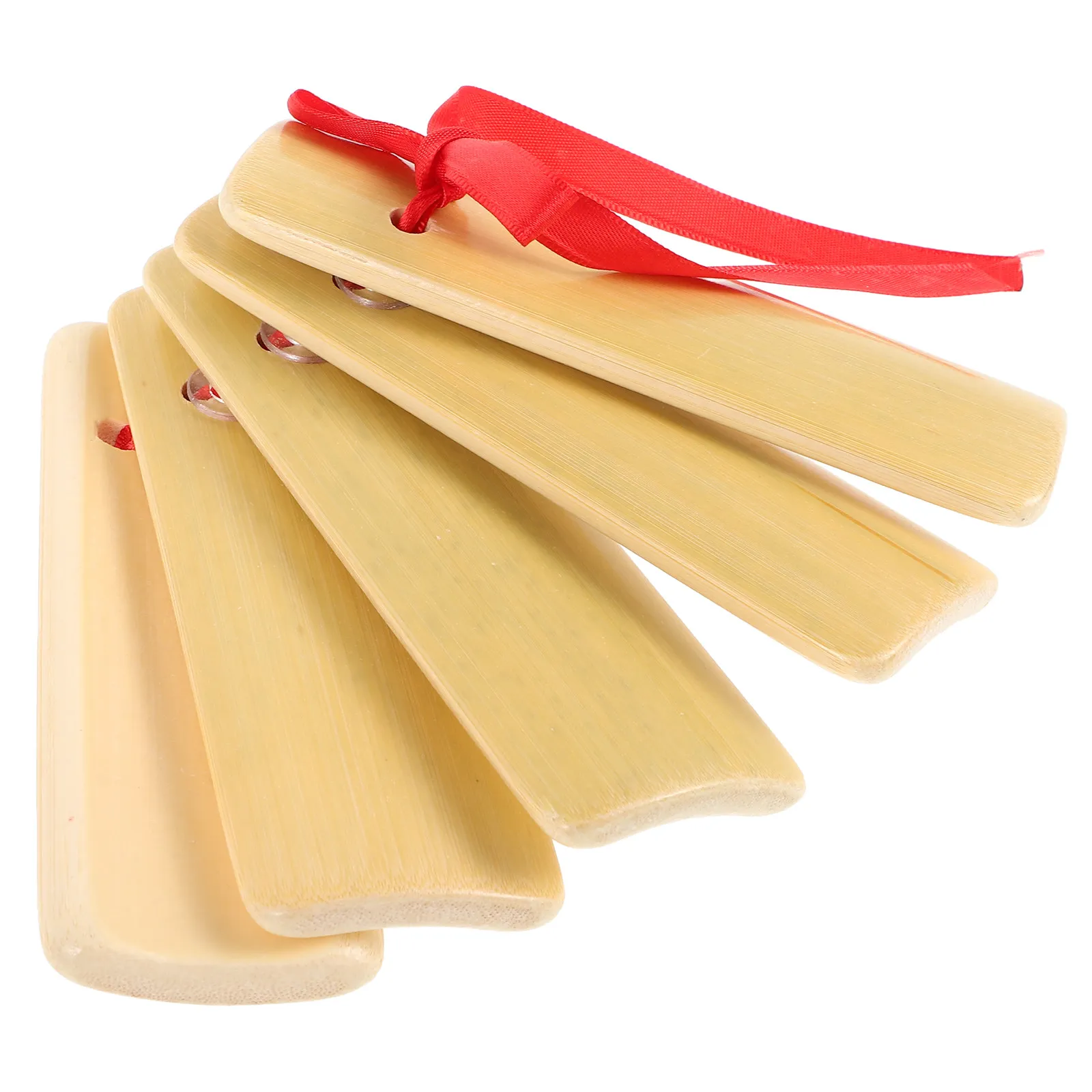 5Pcs Traditional Chinese Bamboo Kuaiban Clapper for Elementary Students Beginner Friendly Allegro Rhythm Instrument Portable