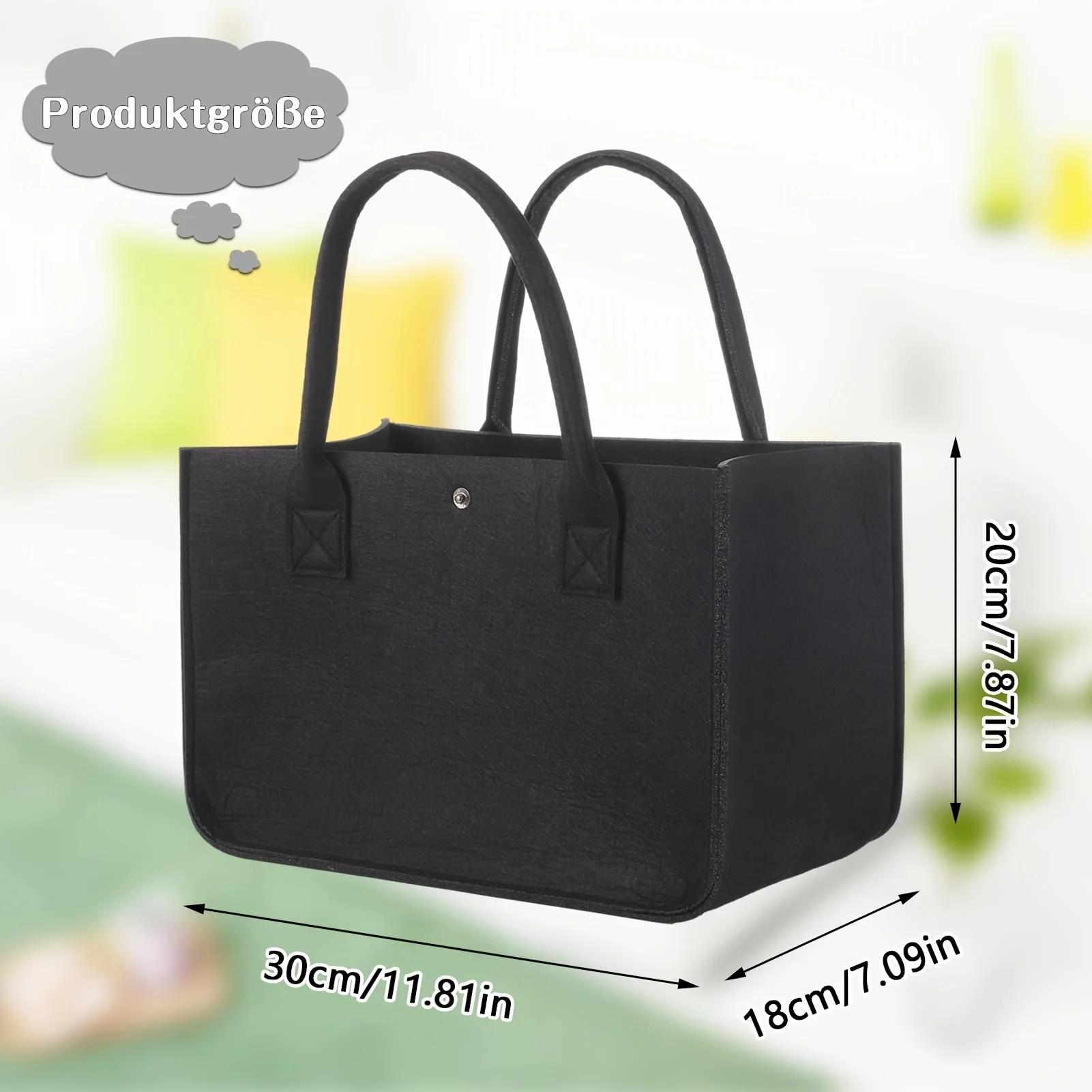 1/2 قطعة أكياس تسوق قابلة للطي، حقيبة مستطيلة مقاومة للتسرب مع قابض، حقائب حمل متعددة الاستخدامات للألعاب والبقالة