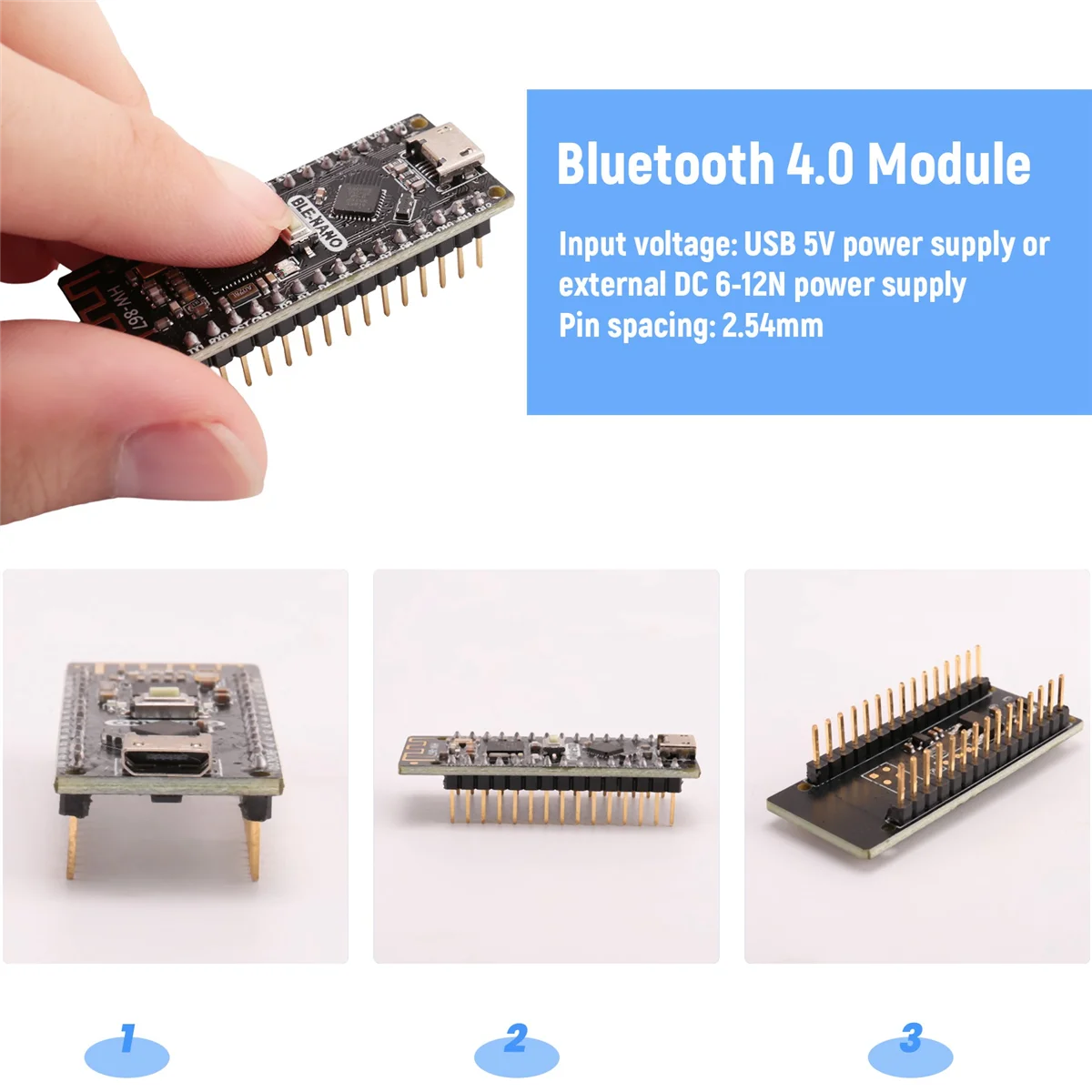 Módulo AU32-CC2540F256 Placa base Bluetooth 4.0/Ble-Nano integrada para Arduino Nano