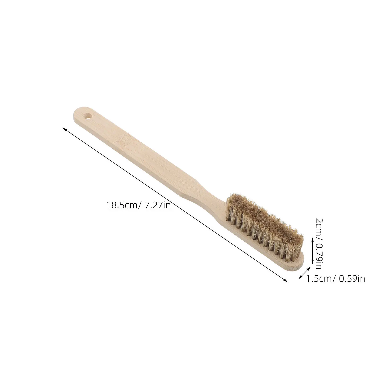 2Pcs Outdoor Climbing Brush Bouldering Chalk Brush Ergonomic Wood Handle for Rock Climbing Holds Finger Tips Sweat Dirt Chalk
