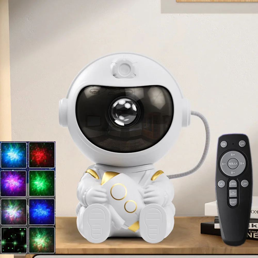 Space Shuttle Rocket Astronaut Starlight, Astronaut Projection Night Light