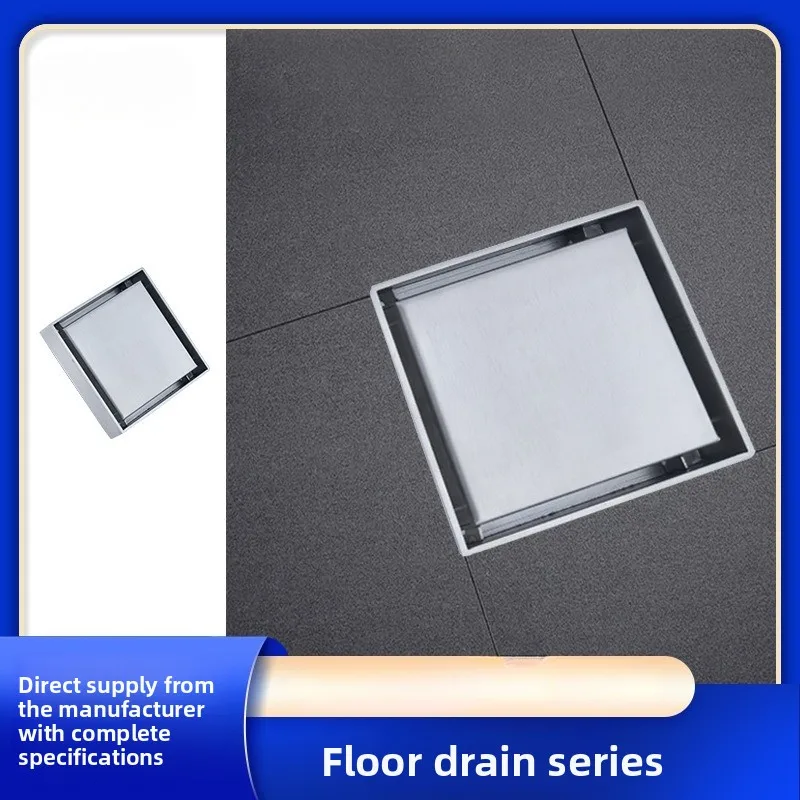 

Невидимый напольный слив из нержавеющей стали SS304, квадратный, для ванной комнаты, скрытый, под плитку