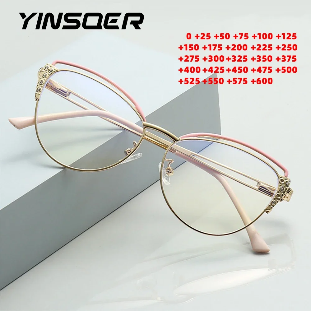 

Fashion New Hyperopia Reading Glasses Myopia Prescription Glasses Women Anti Blue Light Optical Eyeglasses Frame Classic Design