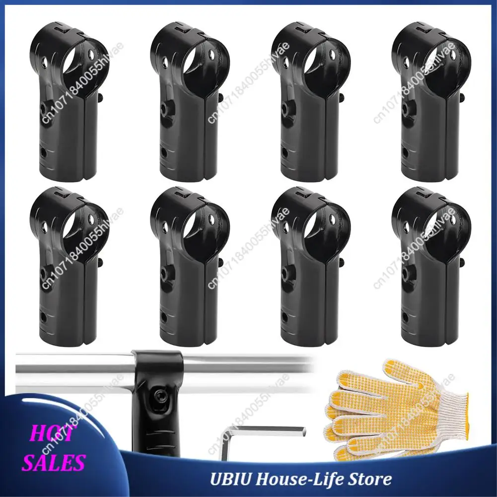 

8 Sets 1 Inch T Pipe Clamp,Cold Rolled Steel Connector Chain Link Fence Parts End Rail T Clamp For 1 Inch (25Mm) OD Pipe-Best Se