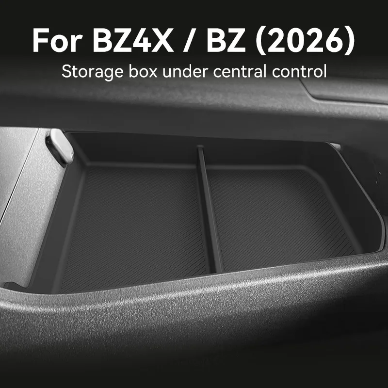 Für Toyota BZ4X 2026 RHD Mittelkonsole Unterer Staufach Anti-Rutsch TPE Organizer-Ablage Rechtslenker Auto-Innenausstattung – Detail 1