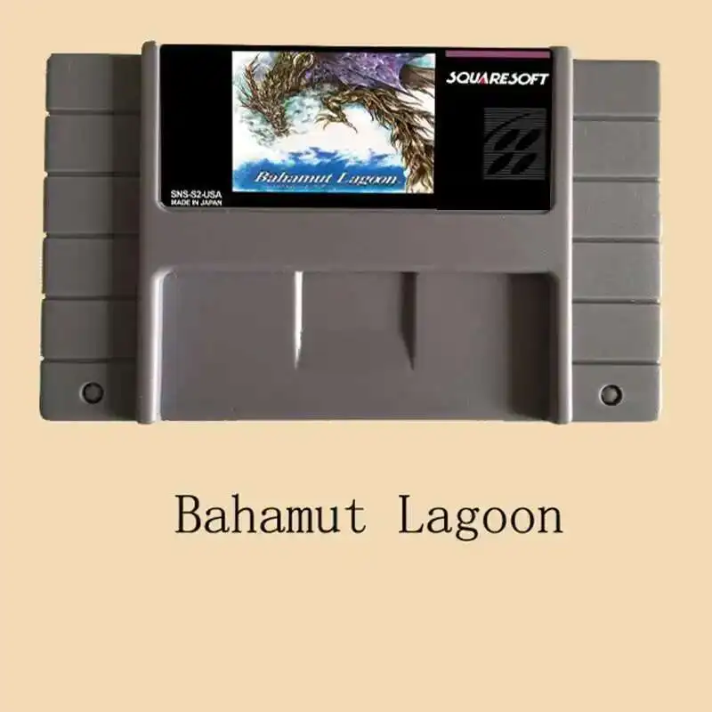 Bahamut Lagoon 16-Bit Big Grey Game Card für USA NTSC Game Player