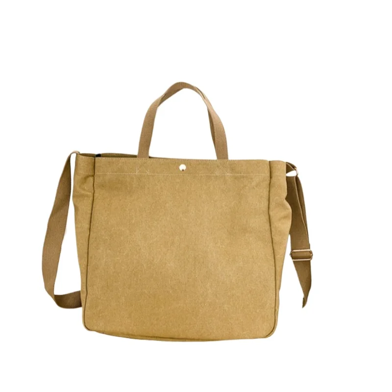 New Multi-functional Canvas Handbag - Large Capacity, Simple Design, Crossbody Bag, Casual and Versatile, Single Shoulder Bag