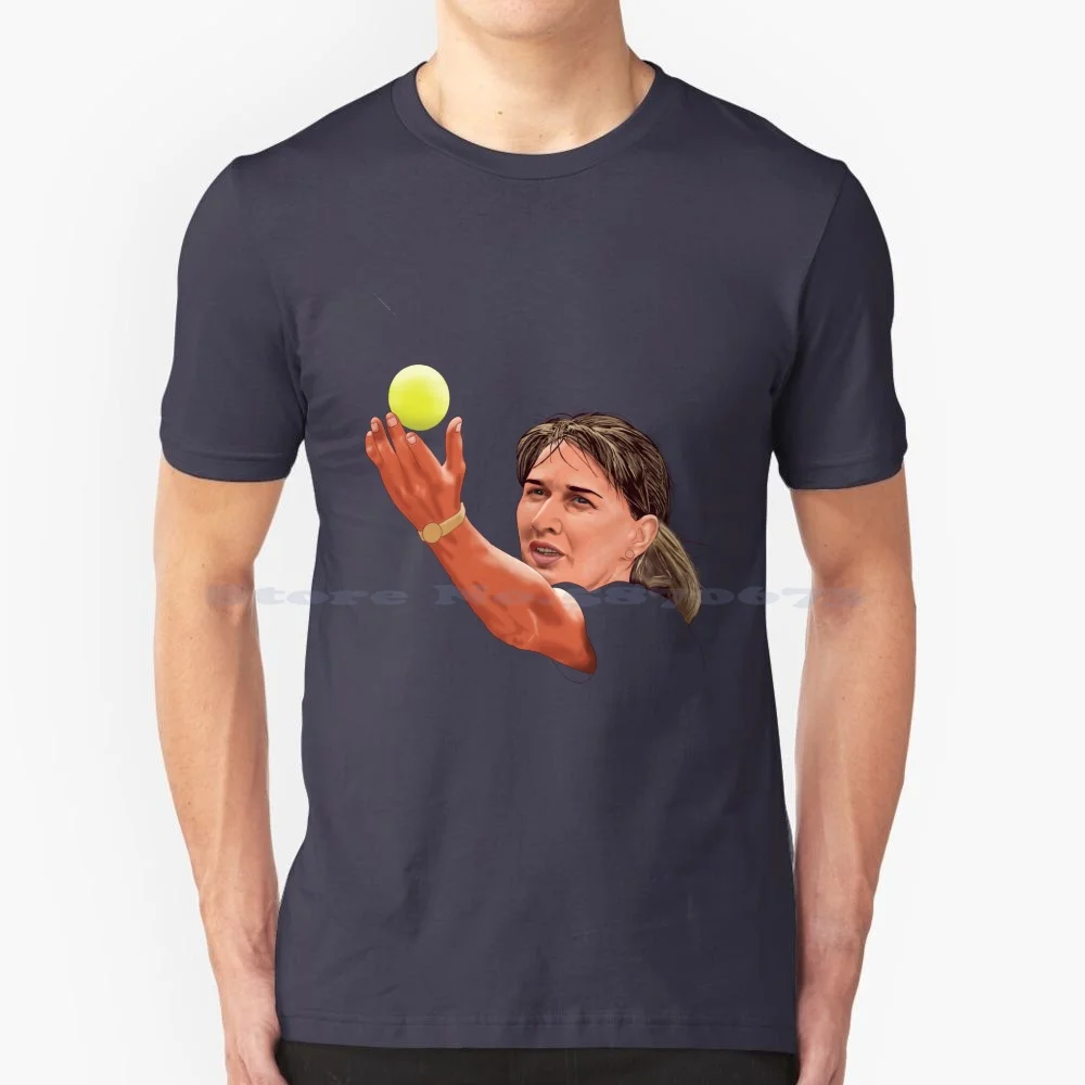 Golden Slam Tennis Player T Shirt 100% Cotton Tee Tennis Sport Person Woman Steffi Graf Celebrity German Athlete Game Player